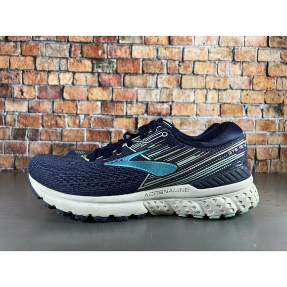 Brooks Adrenaline GTS 19 Women's Size 9 B Blue Running Shoes 1202841D450 - Picture 4 of 8